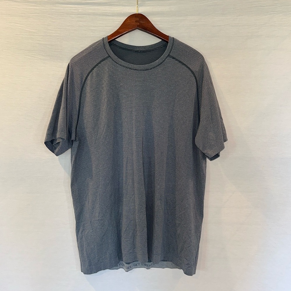 Navy/Grey Striped Lululemon Shirt